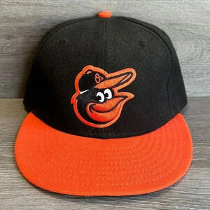 Baltimore Orioles MLB New Era Fitted Hat Sz 7 1/8